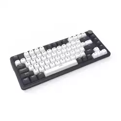 Геймърска механична клавиатура Redragon Finke K715 с Bluetooth и кабел, RGB осветление - черно/бяло