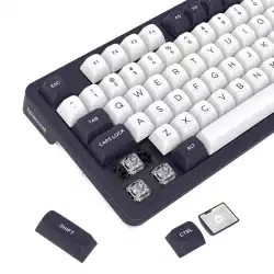 Геймърска механична клавиатура Redragon Finke K715 с Bluetooth и кабел, RGB осветление - черно/бяло
