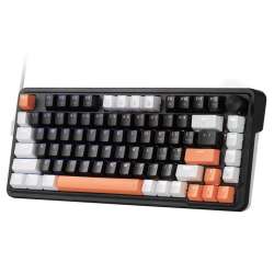 Геймърска механична клавиатура Redragon Landshaker K714BWO-RGB с RGB осветление - черно/бяло