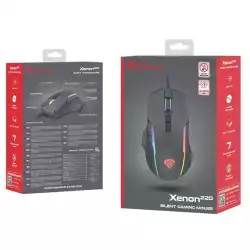 Геймърска мишка Genesis Xenon 220 NMG-1572, (6400 dpi), USB, RGB подсветка - черна