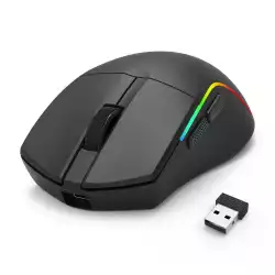 Геймърска мишка Redragon Deicide Lite M816-LIT с кабел и безжична Bluetooth, RGB осветление - черна