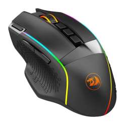 Геймърска мишка Redragon Enlightment Pro M991RGB-PRO безжична и кабелна с RGB осветление - черна