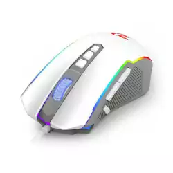 Геймърска мишка Redragon Ranger Basic M910H с RGB осветление - бяла
