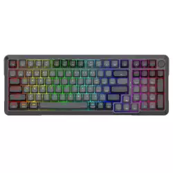 Геймърска жична и безжична механична клавиатура Redragon Bragi Pro Bluetooth K688GB-RGB-PRO - черно/сиво