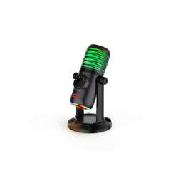 Геймърски кондензаторен микрофон Redragon Stellaris GM306 – RGB USB със стойка и многофункционални режими
