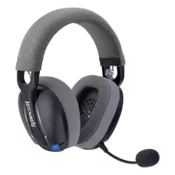 Геймърски слушалки Redragon Skuld Pro H878BG с кабел и безжична Bluetooth подсветка - черни