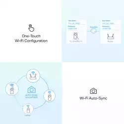 Гигабитов Powerline комплект с Wi-Fi ac и вграден електрически контакт TP-Link TL-WPA8631P KIT AV1300