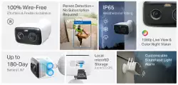 Интелигентна безжична външна охранителна камера TP-Link Tapo C400