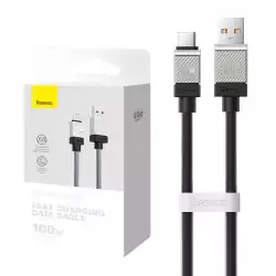 Кабел  Baseus CoolPlay USB към USB-C 100W 1м CAKW000601 - черен