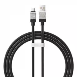Кабел  Baseus CoolPlay USB към USB-C 100W 1м CAKW000601 - черен