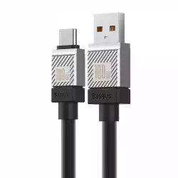 Кабел  Baseus CoolPlay USB към USB-C 100W 1м CAKW000601 - черен