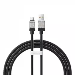 Кабел  Baseus CoolPlay USB към USB-C 100W 1м CAKW000601 - черен