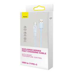 Кабел Baseus Explorer USB към USB-C 100W 1м CATS010403 - син