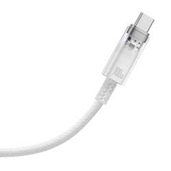 Кабел Baseus Explorer USB към USB-C 100W 1м CATS010402 - бял