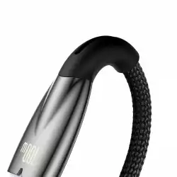 Кабел Baseus Glimmer Series USB-A - USB-C 100W 480Mbps 1м CADH00401 - черен