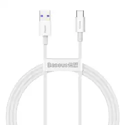 Кабел Baseus Superior CATYS-02 USB към USB-C, 66W, 1м, бял
