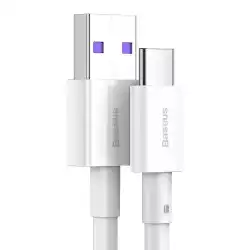 Кабел Baseus Superior CATYS-02 USB към USB-C, 66W, 1м, бял