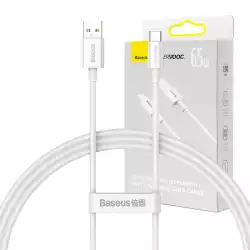Кабел Baseus Superior Series USB-А към USB-C 65W 1м CAYS000902 - бял