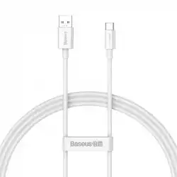 Кабел Baseus Superior Series USB-А към USB-C 65W 1м CAYS000902 - бял