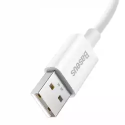 Кабел Baseus Superior Series USB-А към USB-C 65W 1м CAYS000902 - бял