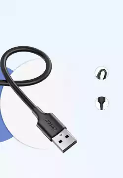 Кабел Ugreen US289 60136, USB А към micro USB 1 м