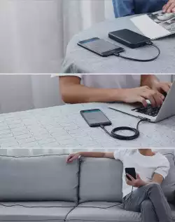 Кабел Ugreen US289 60136, USB А към micro USB 1 м                          