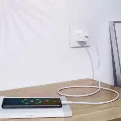 Кабел Ugreen US300 60552, USB-C/USB-C 5А,DATA, 2м - бял