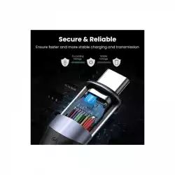 Кабел Ugreen US355 80150 USB-C 3.1 Gen 2 / USB-C 3.1 Gen 2, 1 м, 100W - черен