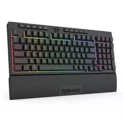 Кабелна и безжична Bluetooth механична геймърска клавиатура Redragon Shiva Pro K515RGB-PRO с RGB осветление - черна