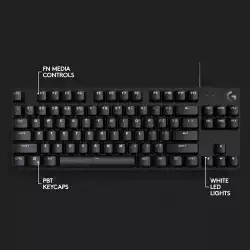 Кабелна механична игрална клавиатура с тактилни превключватели Logitech G413 TKL SE 920-010446 - черна