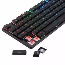 Клавиатура Redragon Shrapnel механична геймърска RGB K589RGB-BK red switches