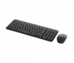 Комплект безжична и Bluetooth клавиатура и мишка Logitech MK250 920-013519 - графит