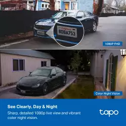 Комплект интелигентна безжична охранителна камера със слънчев панел TP-Link Tapo C400 KIT