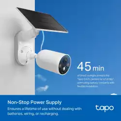 Комплект интелигентна безжична охранителна камера със слънчев панел TP-Link Tapo C425 KIT