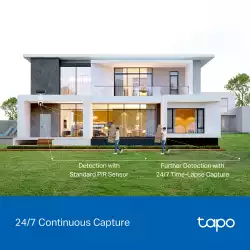 Комплект охранителна камера със слънчев панел, Pan/Tilt TP-Link Tapo C630 KIT