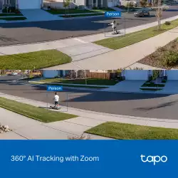 Комплект охранителна камера със слънчев панел, Pan/Tilt TP-Link Tapo C630 KIT