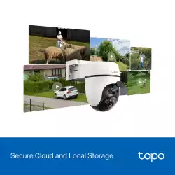 Комплект охранителна камера със слънчев панел, Pan/Tilt TP-Link Tapo C630 KIT