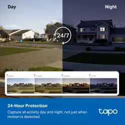 Комплект охранителна камера със слънчев панел, Pan/Tilt TP-Link Tapo C630 KIT
