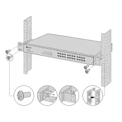 Комплект за монтаж на 13-инчови превключватели TP-Link Omada RackMount Kit-13
