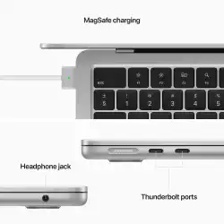 Лаптоп Apple MBA 13.6: Silver/M2/10C GPU/8GB/512GB-ZEE