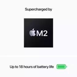 Лаптоп Apple MBA 13.6: Silver/M2/10C GPU/8GB/512GB-ZEE