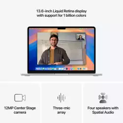 Лаптоп Apple MBA 13.6: SILVER/M4 10C CPU/8C GPU/16GB/256GB-ZEE