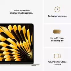 Лаптоп Apple MBA 13.6: STARLIGHT/M4 10C CPU/8C GPU/16GB/256GB-ZEE