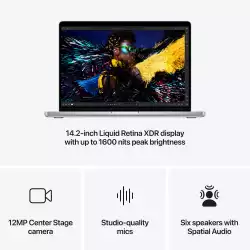 Лаптоп Apple MBP 14: SILVER/M4 10C/M4 10C GPU/16GB/512GB-ZEE