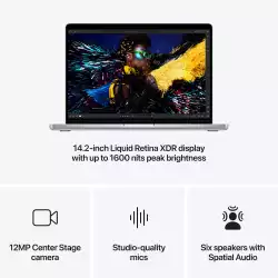 Лаптоп Лаптоп Apple 14-inch MacBook Pro: Apple M4 Pro chip with 12-core CPU and 16-core GPU, 24GB, 512GB SSD - Silver