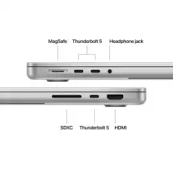 Лаптоп Лаптоп Apple 14-inch MacBook Pro: Apple M4 Pro chip with 12-core CPU and 16-core GPU, 24GB, 512GB SSD - Silver