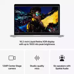Лаптоп Лаптоп Apple MBP 16: SILVER/M4 Max 16C/40C GPU/48GB/1T-ZEE