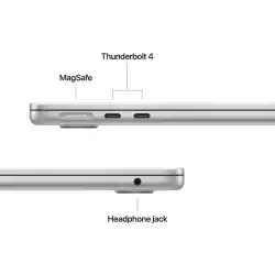 Лаптоп Лаптоп Apple MBA 13.6: SILVER/M4 10C CPU/10C GPU/16GB/512GB-ZEE
