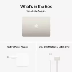 Лаптоп Лаптоп Apple MBA 13.6: STARLIGHT/M4 10C CPU/10C GPU/16GB/512GB-ZEE