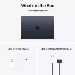 Лаптоп Лаптоп Apple MBA 15.3: MIDNIGHT/M4 10C CPU/10C GPU/24GB/512GB-ZEE